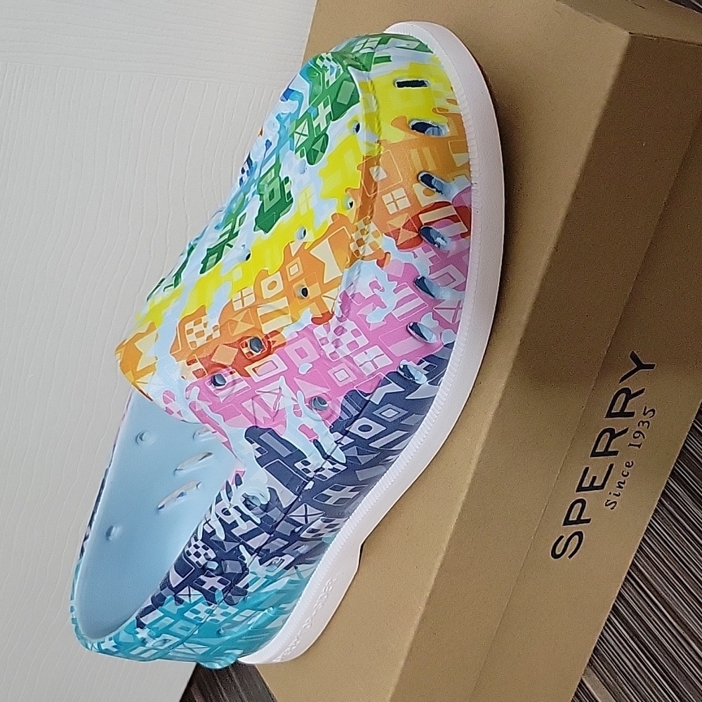 Sperry float pride multi colour men's 6 shoe